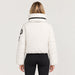 Goldbergh womens Porter Ski Jacket in White (Snow White) - model back. AI-generated from manufacturer imagery.