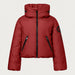 Goldbergh womens Porter Ski Jacket in Vino Rosso (Vino Rosso) - front. AI-generated from manufacturer imagery.