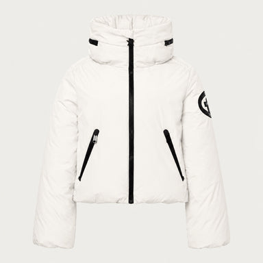 Goldbergh women's Porter Ski Jacket in White – front view. AI-generated from manufacturer imagery.