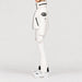 Goldbergh women's Porter Ski Jacket in White – side on model.