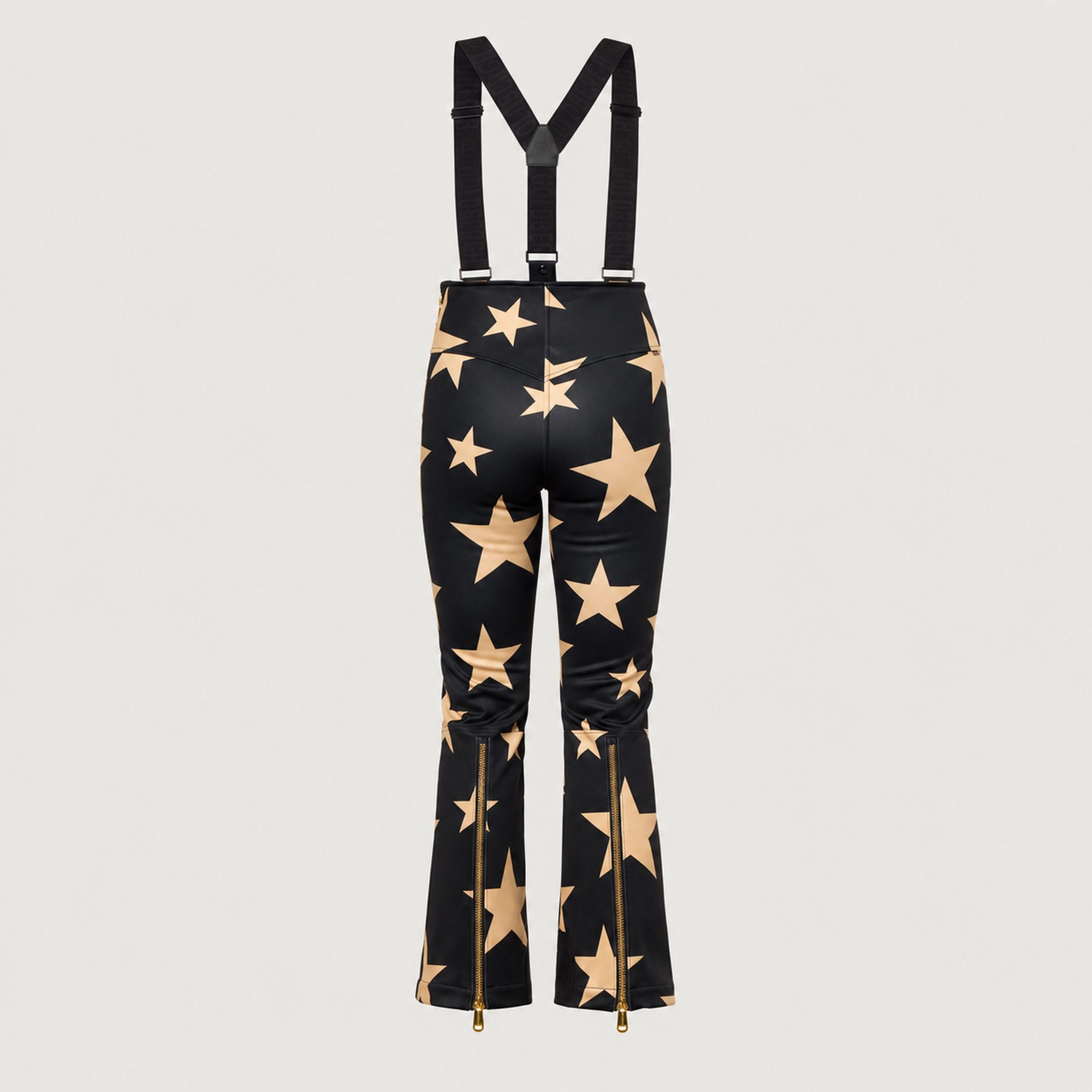 Goldbergh Sakuya Ski Pants Ski Pants in Black Gold — back. AI-generated from manufacturer reference photographs.