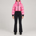 Goldbergh Sayaka Ski Suit in Pink Cosmos — model front. AI-generated from manufacturer reference photographs.