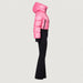 Goldbergh Sayaka Ski Suit in Pink Cosmos — side. AI-generated from manufacturer reference photographs.