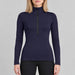 Goldbergh Serena Pully in French Blue in French Blue — model front. AI-generated from manufacturer reference photographs.