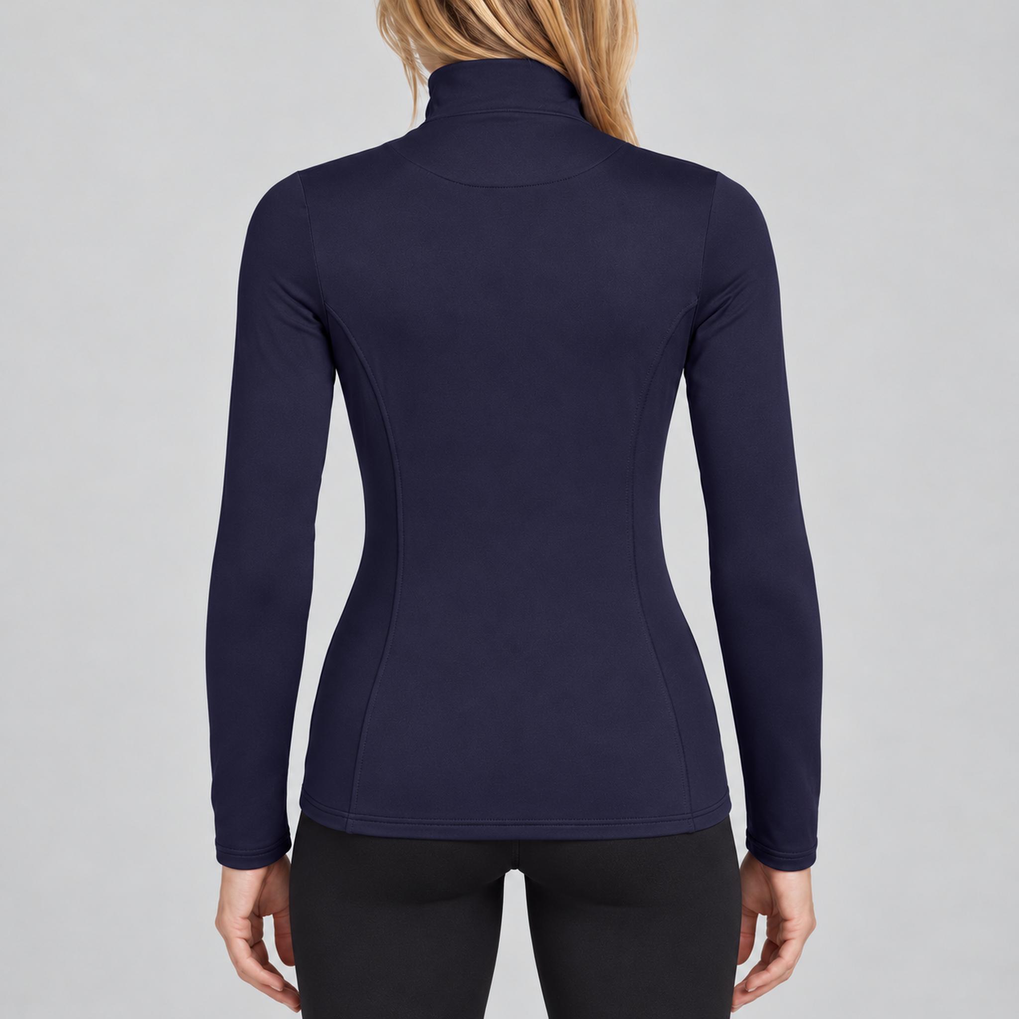 Goldbergh Serena Pully in French Blue in French Blue — model back. AI-generated from manufacturer reference photographs.