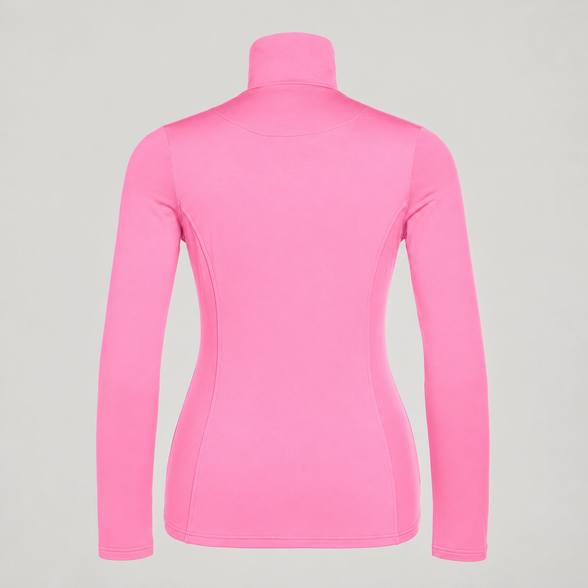 Goldbergh Serena Pully in Pink Cosmos in Pink Cosmos — back. AI-generated from manufacturer reference photographs.