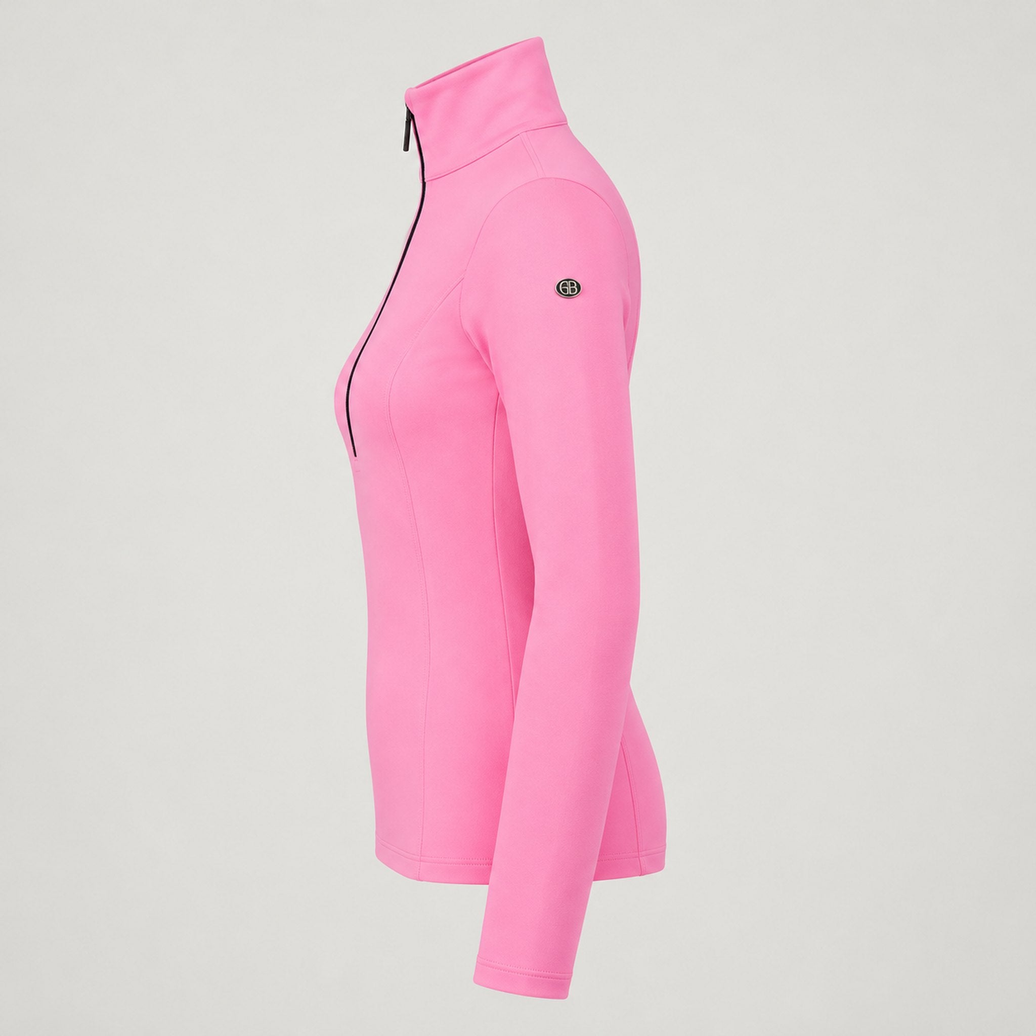 Goldbergh Serena Pully in Pink Cosmos in Pink Cosmos — side. AI-generated from manufacturer reference photographs.
