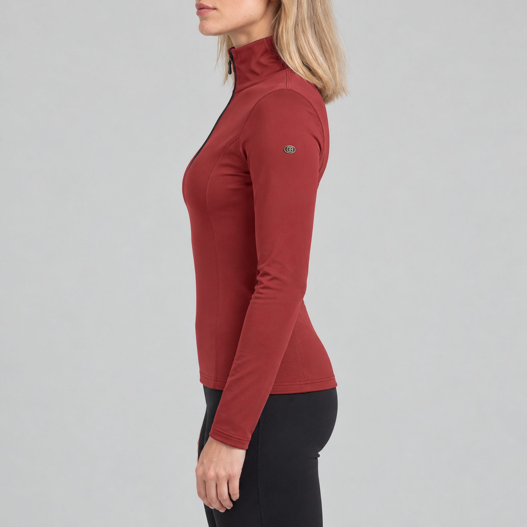 Goldbergh Serena Pully in Vino Rosso in Vino Rosso — model side. AI-generated from manufacturer reference photographs.
