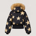 Goldbergh Shinnen Ski Jacket in Black Gold — back. AI-generated from manufacturer reference photographs.