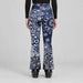 Goldbergh Shiro Ski Pants in Bandana Paisley Blue — model back. AI-generated from manufacturer reference photographs.