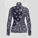 Goldbergh Toriko Pully in Bandana Paisley Blue in Bandana Paisley Blue — back. AI-generated from manufacturer reference photographs.