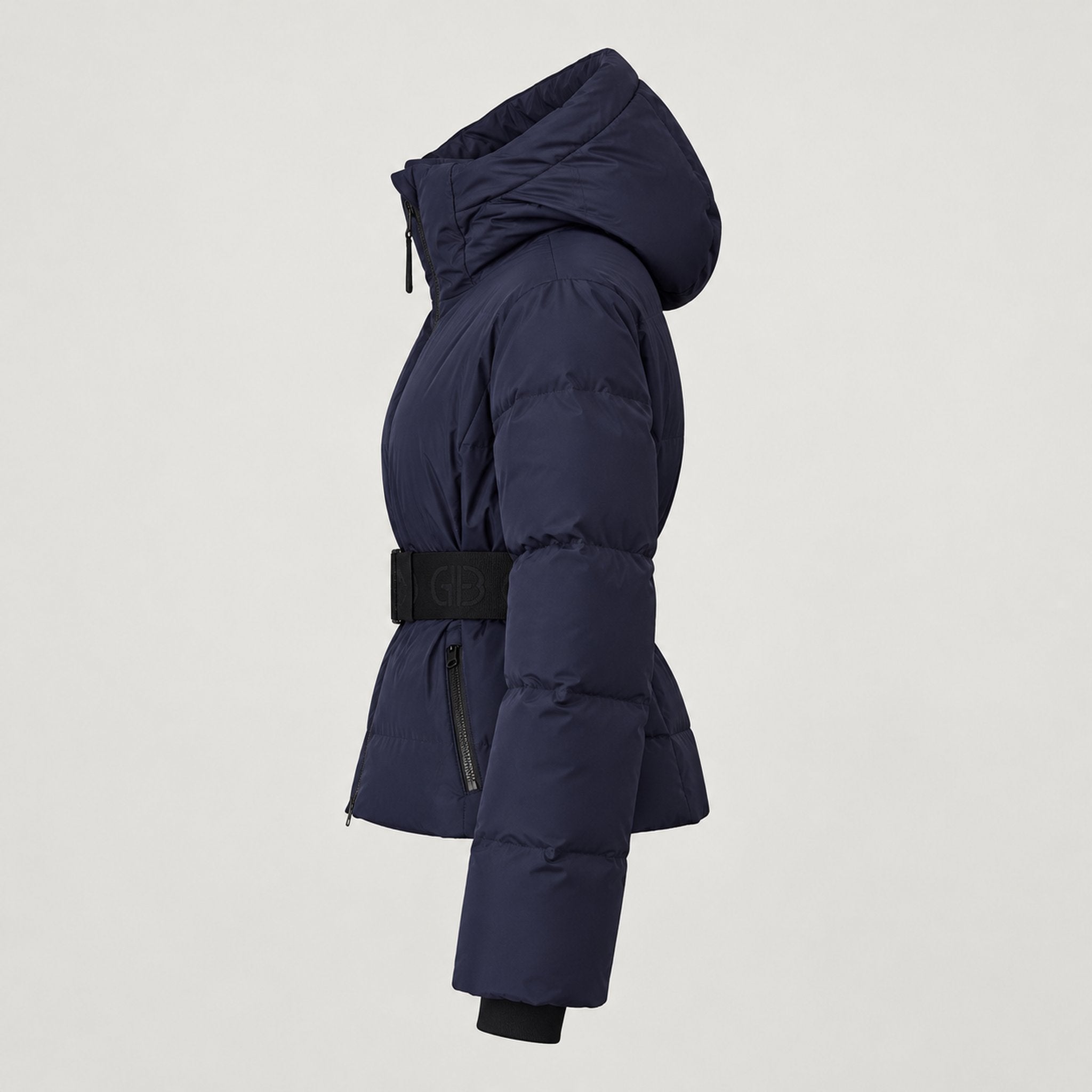 Goldbergh Umi Ski Jacket in French Blue in French Blue — side. AI-generated from manufacturer reference photographs.