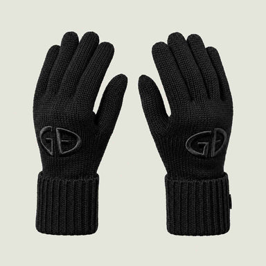 Goldbergh Vanity Gloves in Black in Black — front. AI-generated from manufacturer reference photographs.