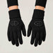 Goldbergh Vanity Gloves in Black in Black — model front. AI-generated from manufacturer reference photographs.