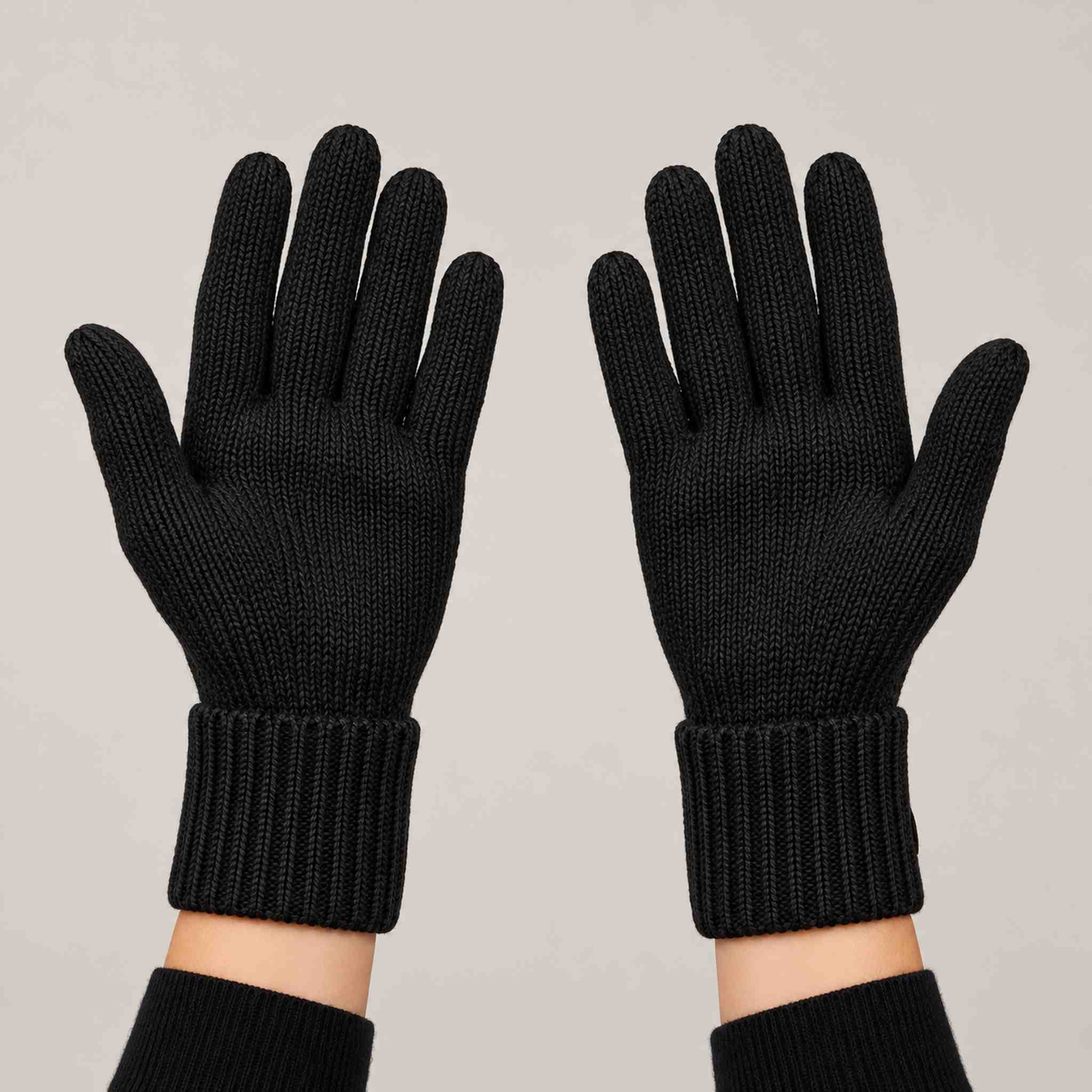 Goldbergh Vanity Gloves in Black in Black — model back. AI-generated from manufacturer reference photographs.
