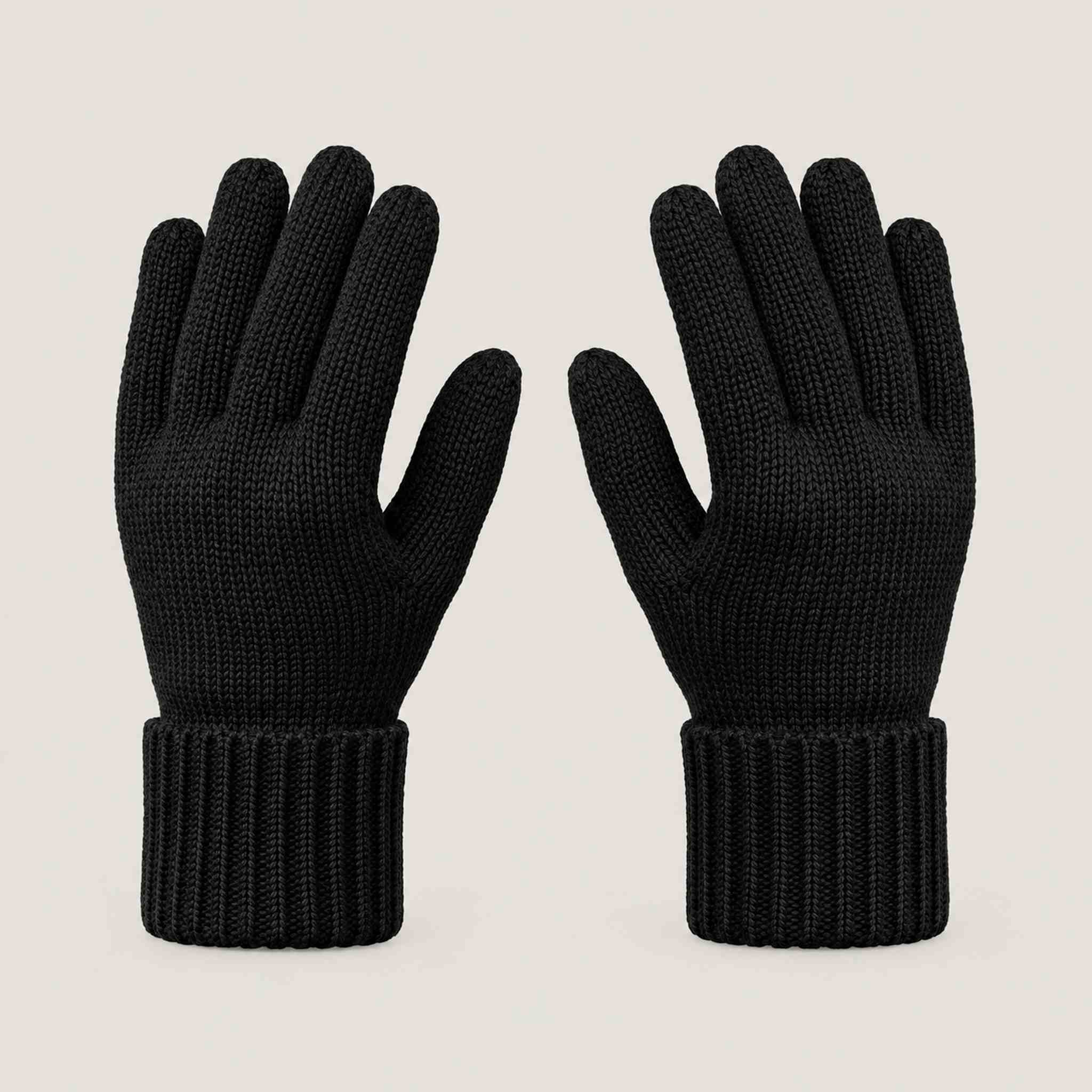 Goldbergh Vanity Gloves in Black in Black — back. AI-generated from manufacturer reference photographs.