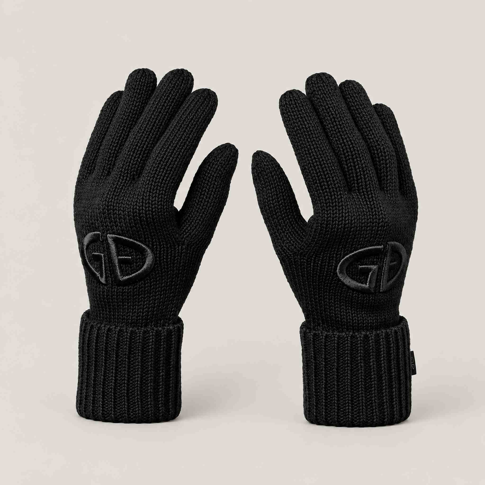 Goldbergh Vanity Gloves in Black in Black — side. AI-generated from manufacturer reference photographs.