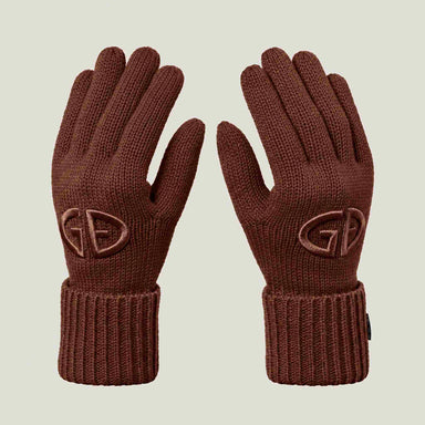Goldbergh Vanity Gloves in Deep Mocha in Deep Mocha — front. AI-generated from manufacturer reference photographs.