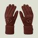 Goldbergh Vanity Gloves in Deep Mocha in Deep Mocha — front. AI-generated from manufacturer reference photographs.