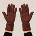 Goldbergh Vanity Gloves in Deep Mocha in Deep Mocha — model back. AI-generated from manufacturer reference photographs.