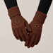 Goldbergh Vanity Gloves in Deep Mocha in Deep Mocha — model side. AI-generated from manufacturer reference photographs.
