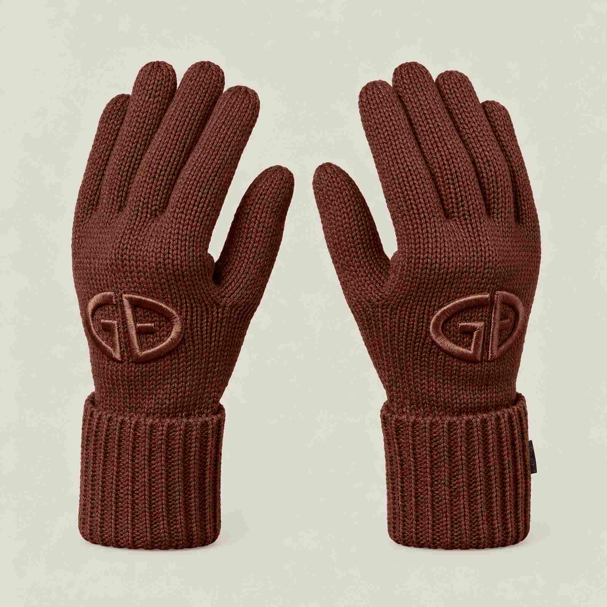 Goldbergh Vanity Gloves in Deep Mocha in Deep Mocha — side. AI-generated from manufacturer reference photographs.