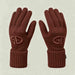 Goldbergh Vanity Gloves in Deep Mocha in Deep Mocha — side. AI-generated from manufacturer reference photographs.