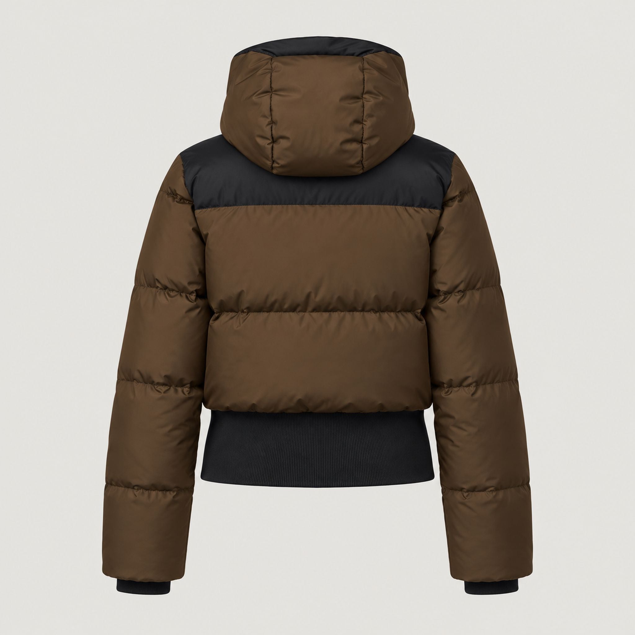 Goldbergh women's Village Ski Jacket in Army – back view. AI-generated from manufacturer imagery.