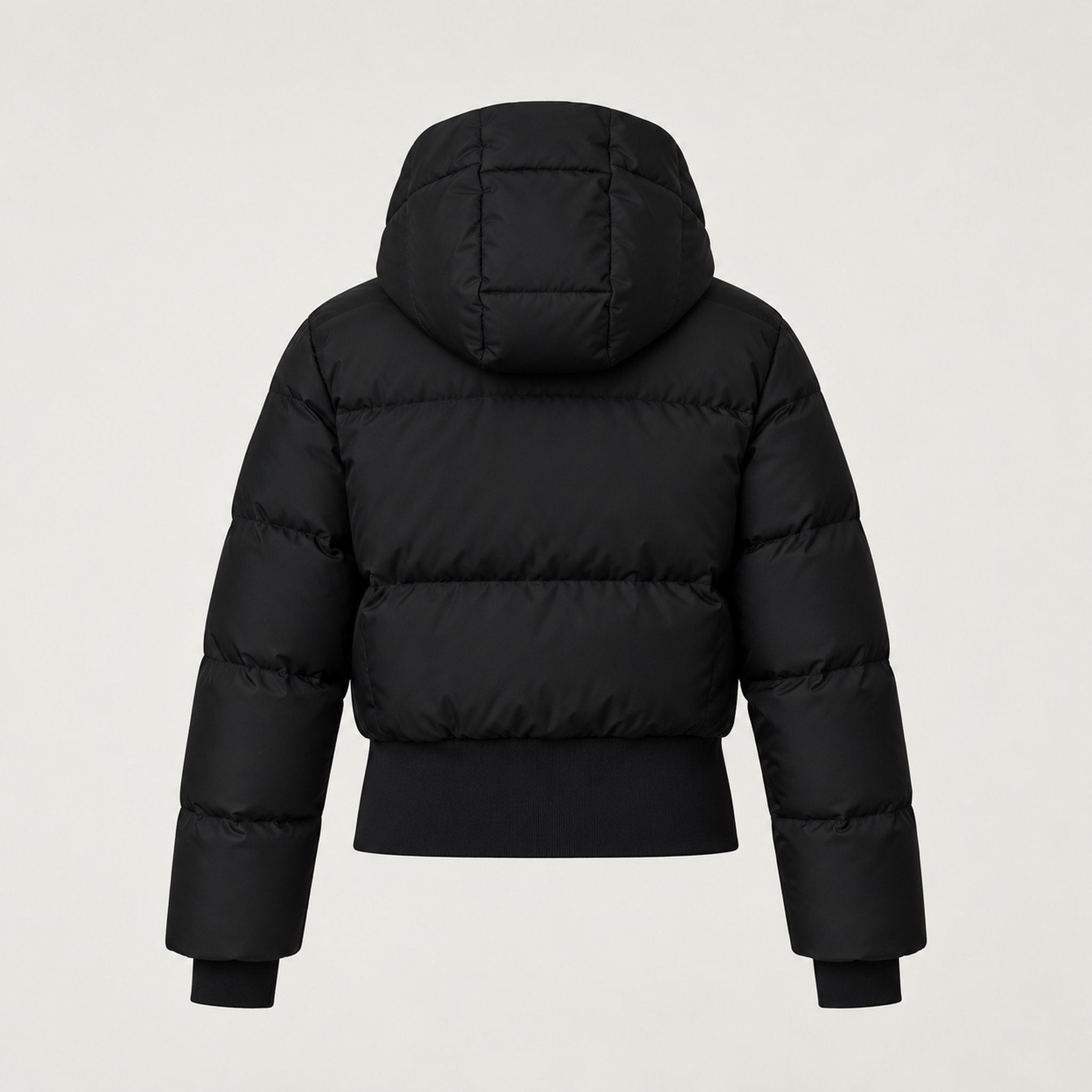 Goldbergh Village Ski Jacket in Black in Black — back. AI-generated from manufacturer reference photographs.