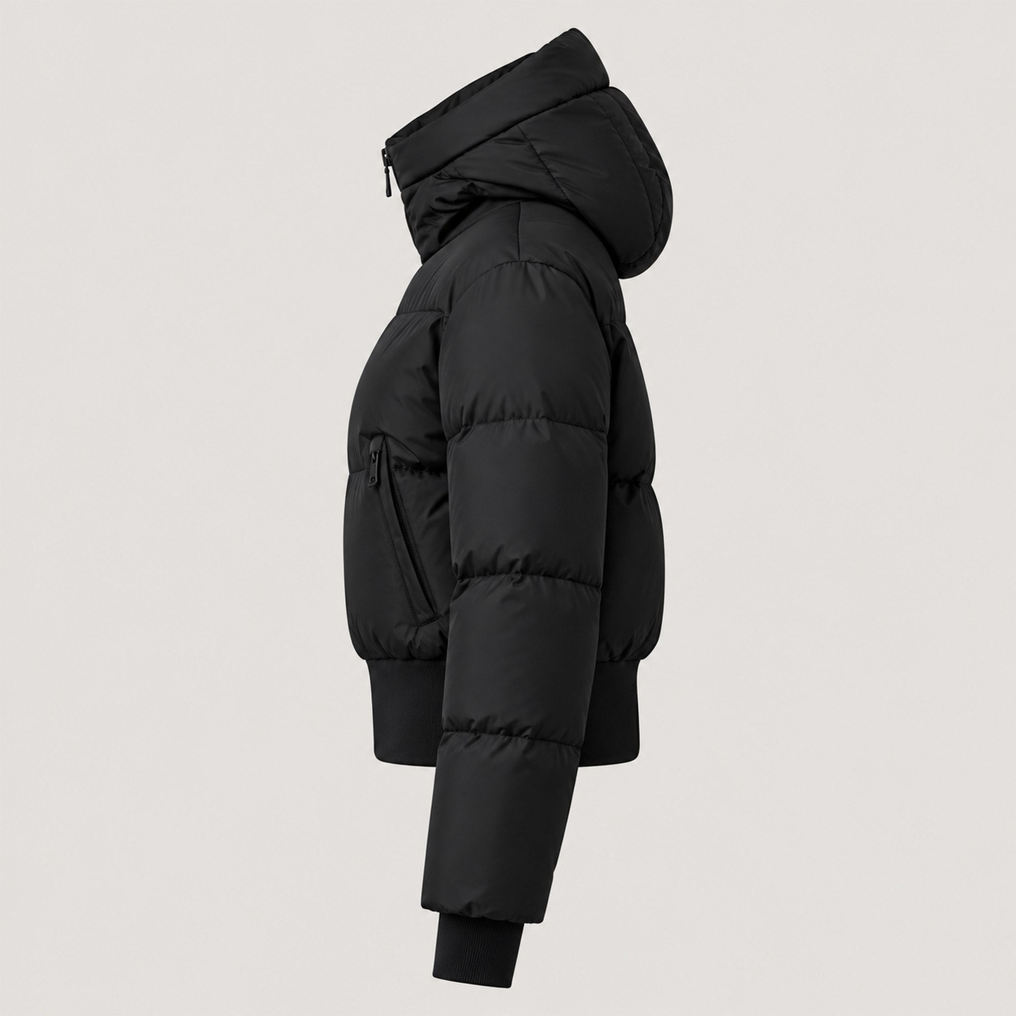 Goldbergh women's Village Ski Jacket in Black – side view. AI-generated from manufacturer imagery.