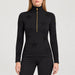 Goldbergh women's Yura Pully in Black – model front. AI-generated from manufacturer reference images.
