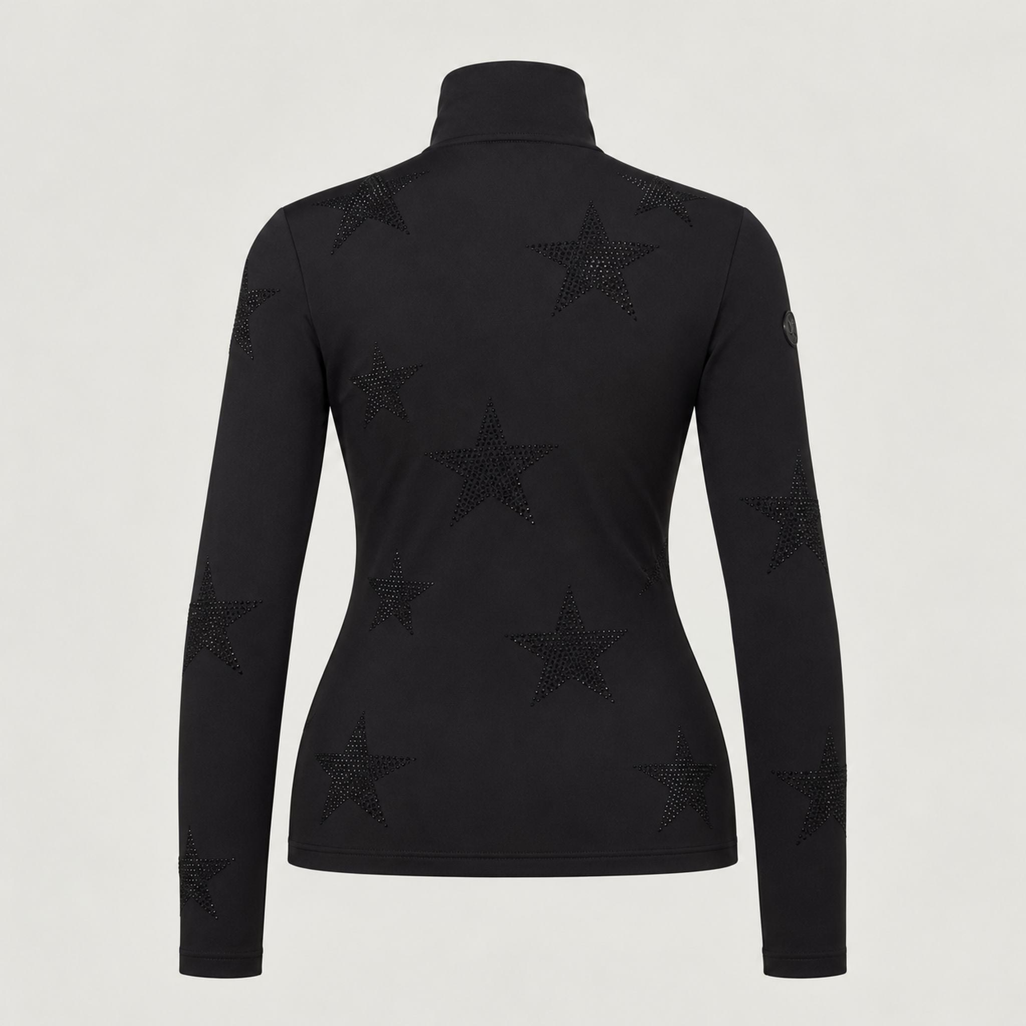 Goldbergh women's Yura Pully in Black – back. AI-generated from manufacturer reference images.