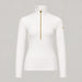 Goldbergh women's Yura Pully in Snow White – front. AI-generated from manufacturer reference images.