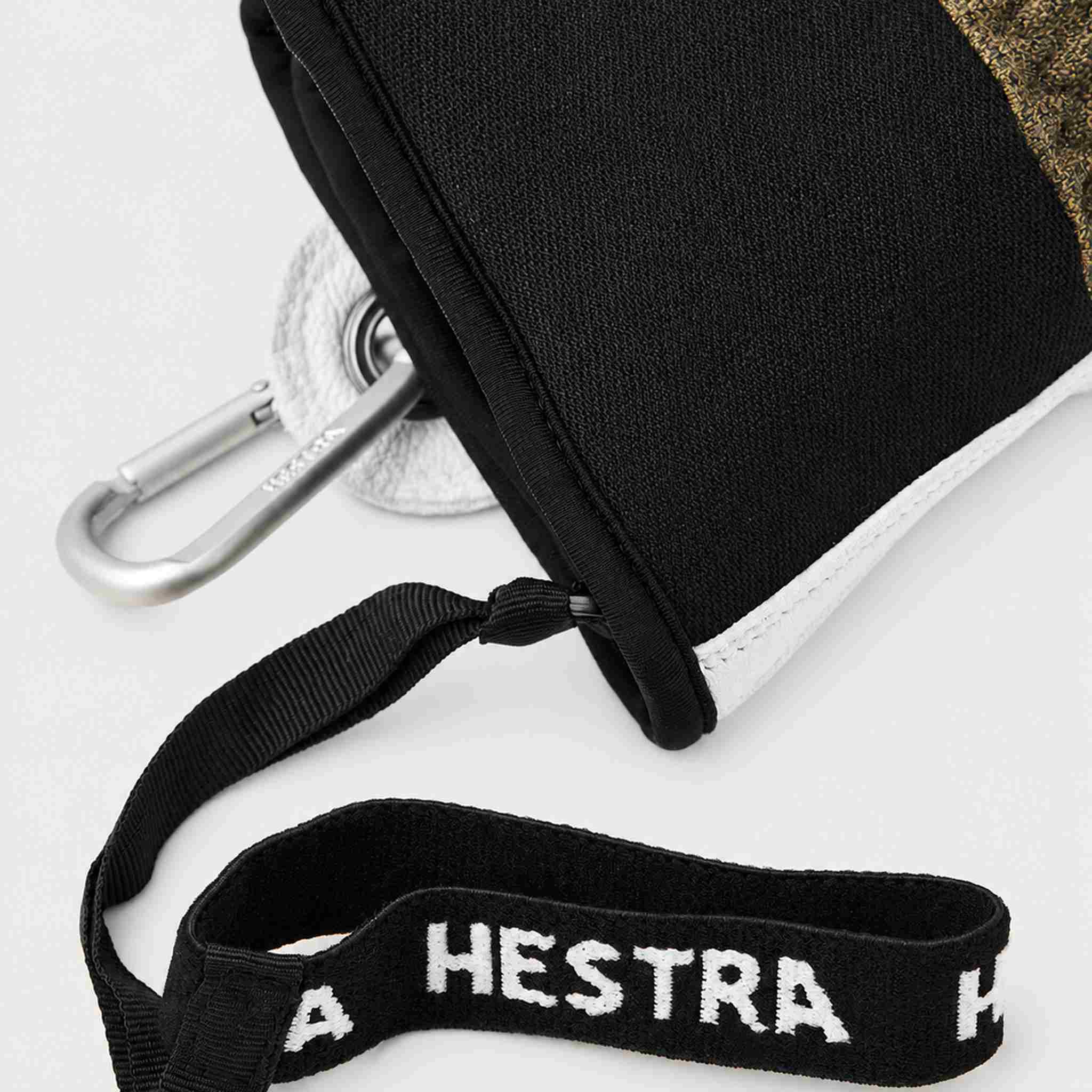 Hestra mens Army Leather Patrol Gloves in Green (Green) - product detail view 6. AI-generated from manufacturer imagery.
