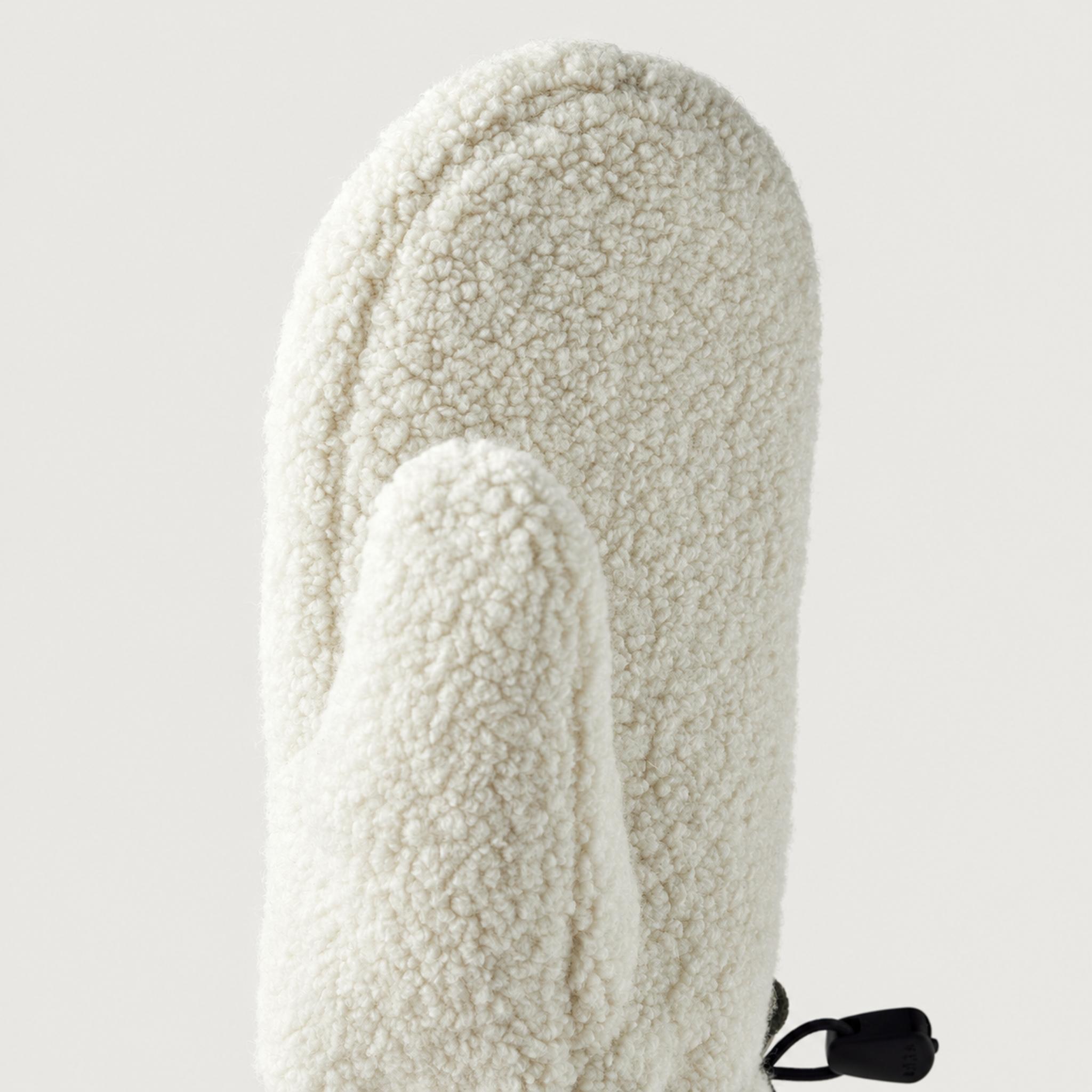 Hestra unisex Alta Mitt in Off White - thumb detail. AI-generated from Hestra product photography.