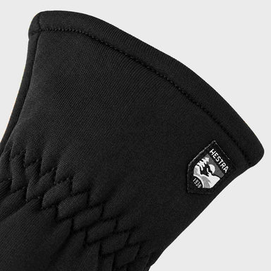 Hestra unisex Touch Point Fleece Liner Gloves (Black) - product detail view 2. AI-generated from manufacturer imagery.