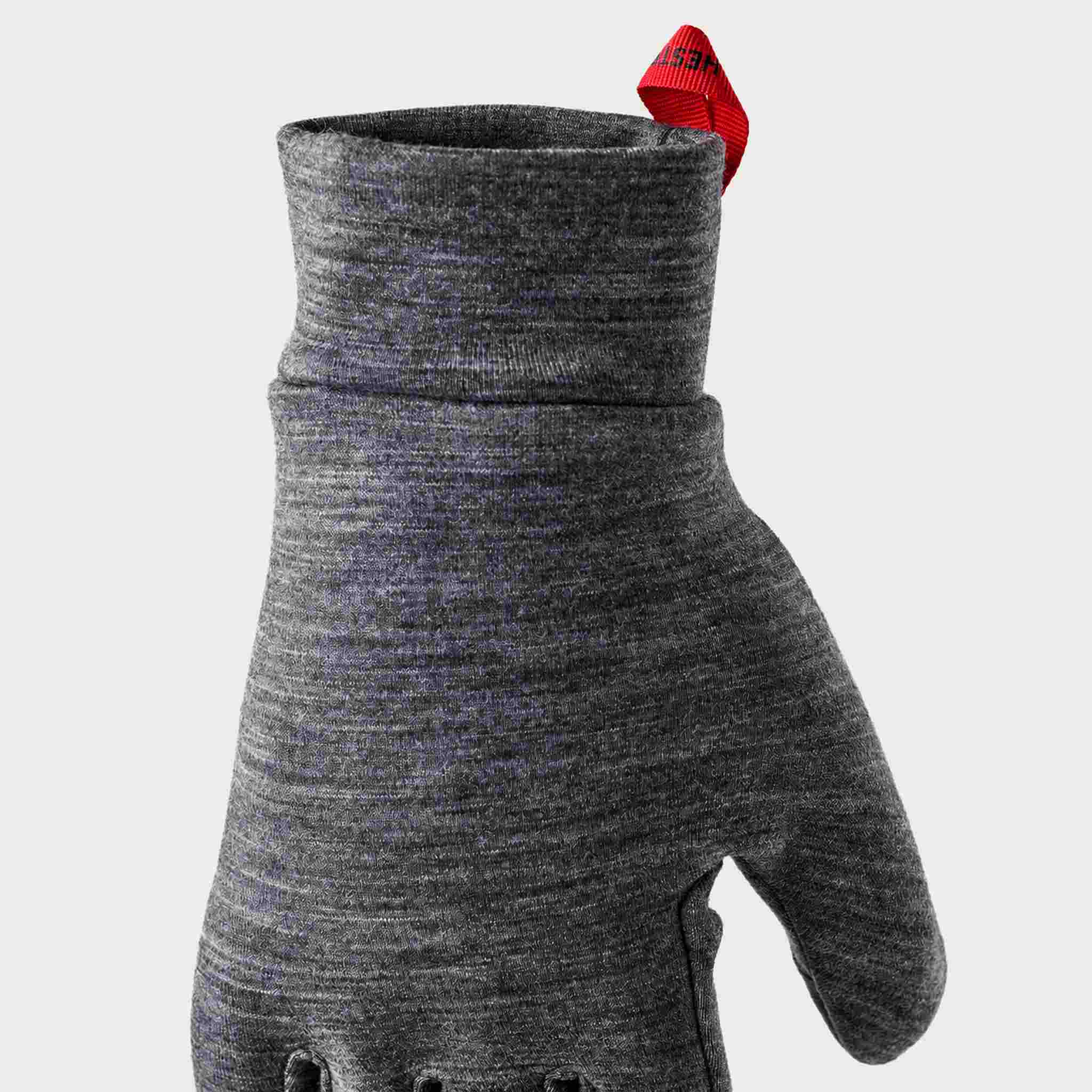 Hestra unisex Touch Point Thermo Gloves (Grey) - product detail view 4. AI-generated from manufacturer imagery.