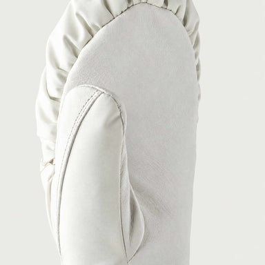 Hestra womens Primaloft Leather Mitt in Ivory (Ivory) - product detail view 2. AI-generated from manufacturer imagery.