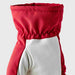 Hestra womens Primaloft Leather Mitt in Red (Red) - product detail view 5. AI-generated from manufacturer imagery.