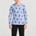 Icebreaker Kids Merino 200gm Oasis Crewe in Bear Print – model front