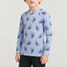 Icebreaker Kids Merino 200gm Oasis Crewe in Bear Print – model side