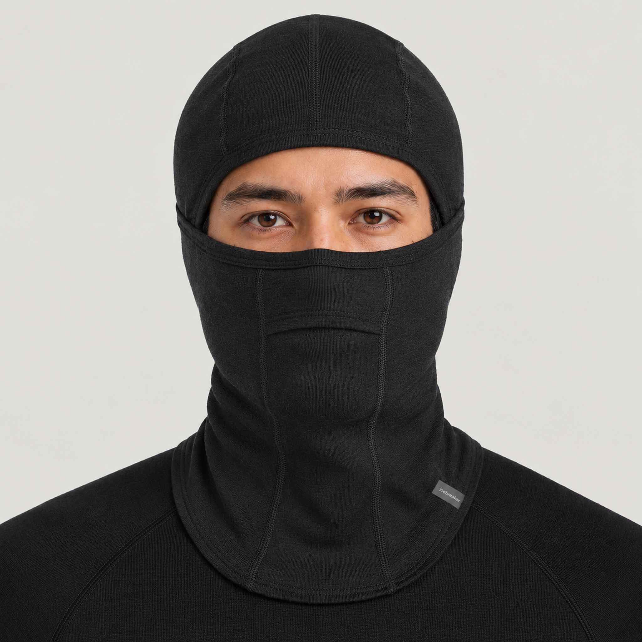 Icebreaker Oasis Balaclava in Black – male front