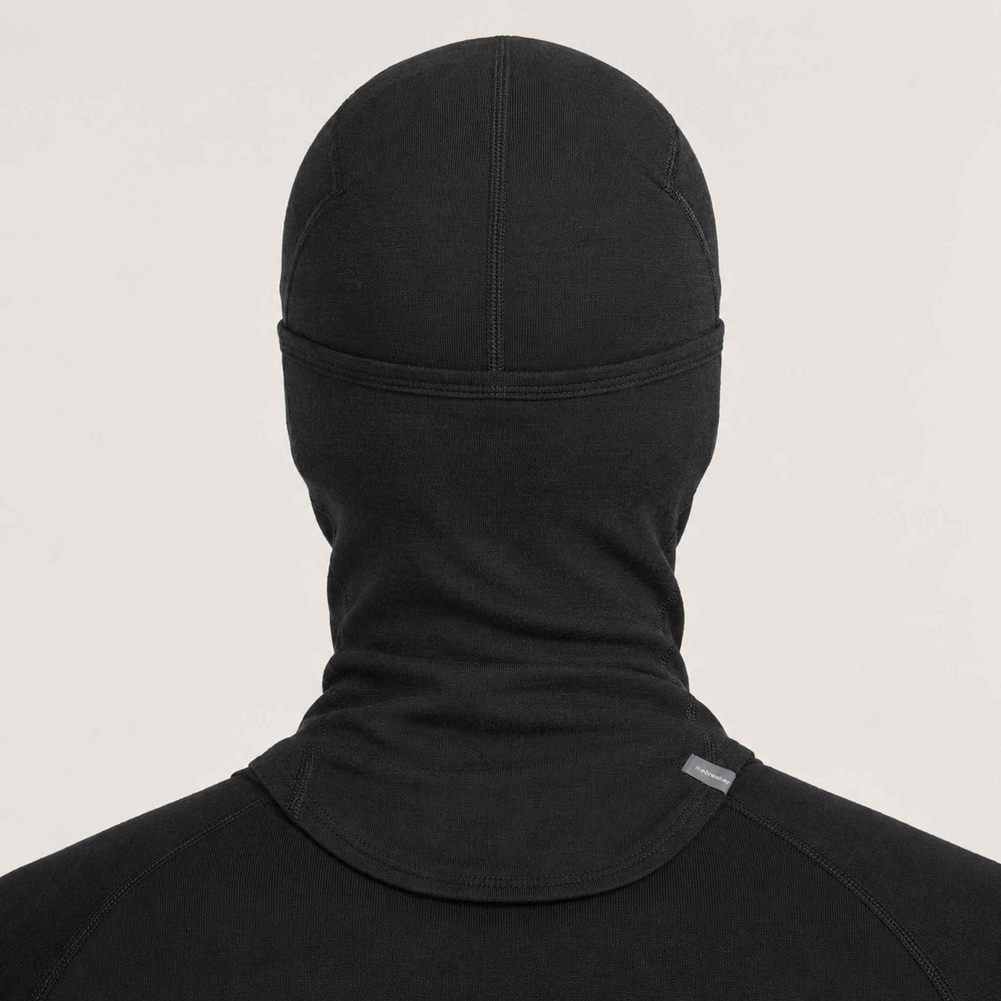 Icebreaker Oasis Balaclava in Black – male back