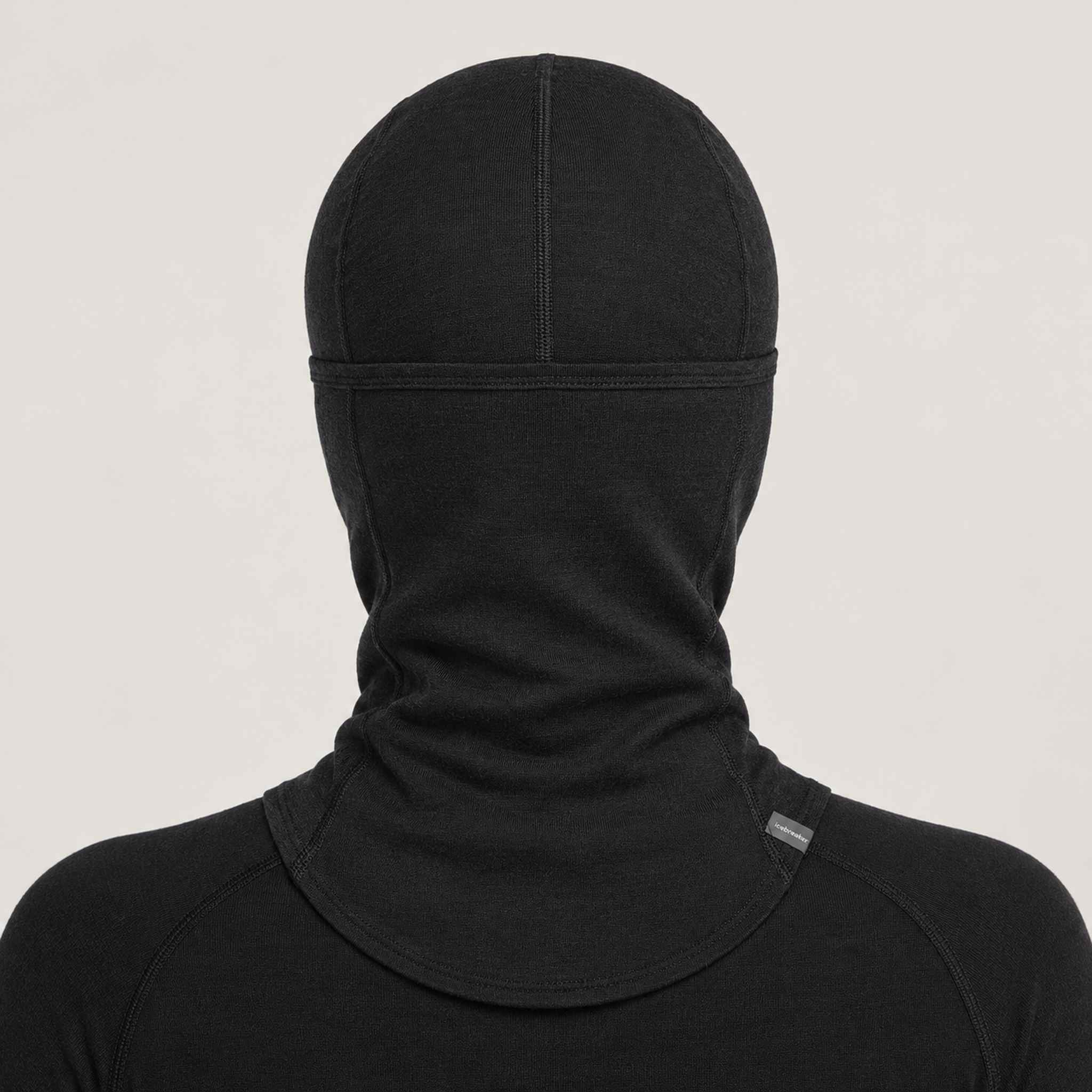 Icebreaker Oasis Balaclava in Black – female back