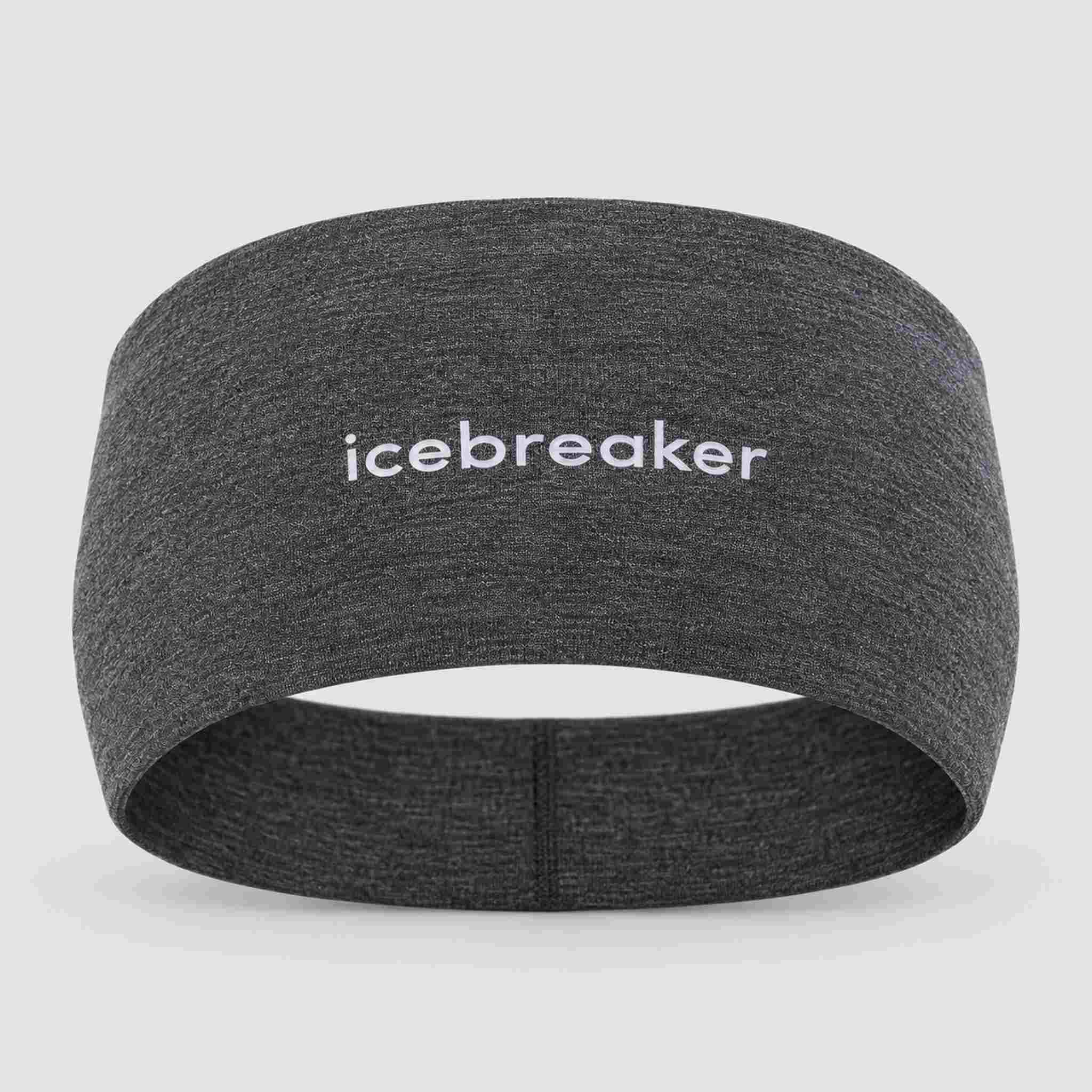 Icebreaker Oasis Headband in Jet Heather – front