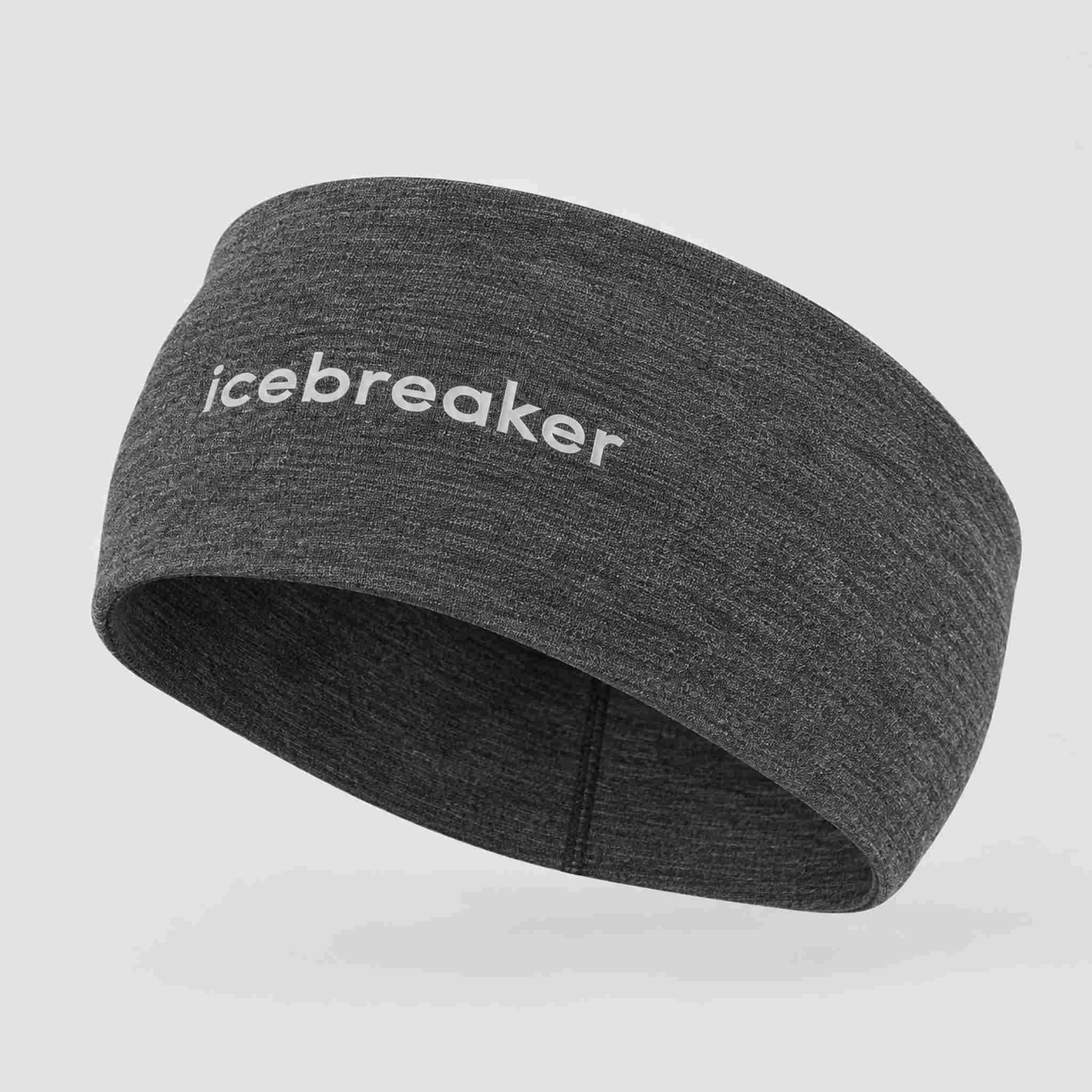 Icebreaker Oasis Headband in Jet Heather – side
