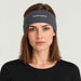 Icebreaker Oasis Headband in Jet Heather – female front