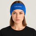 Icebreaker Oasis Headband in Lazurite Blue – female front