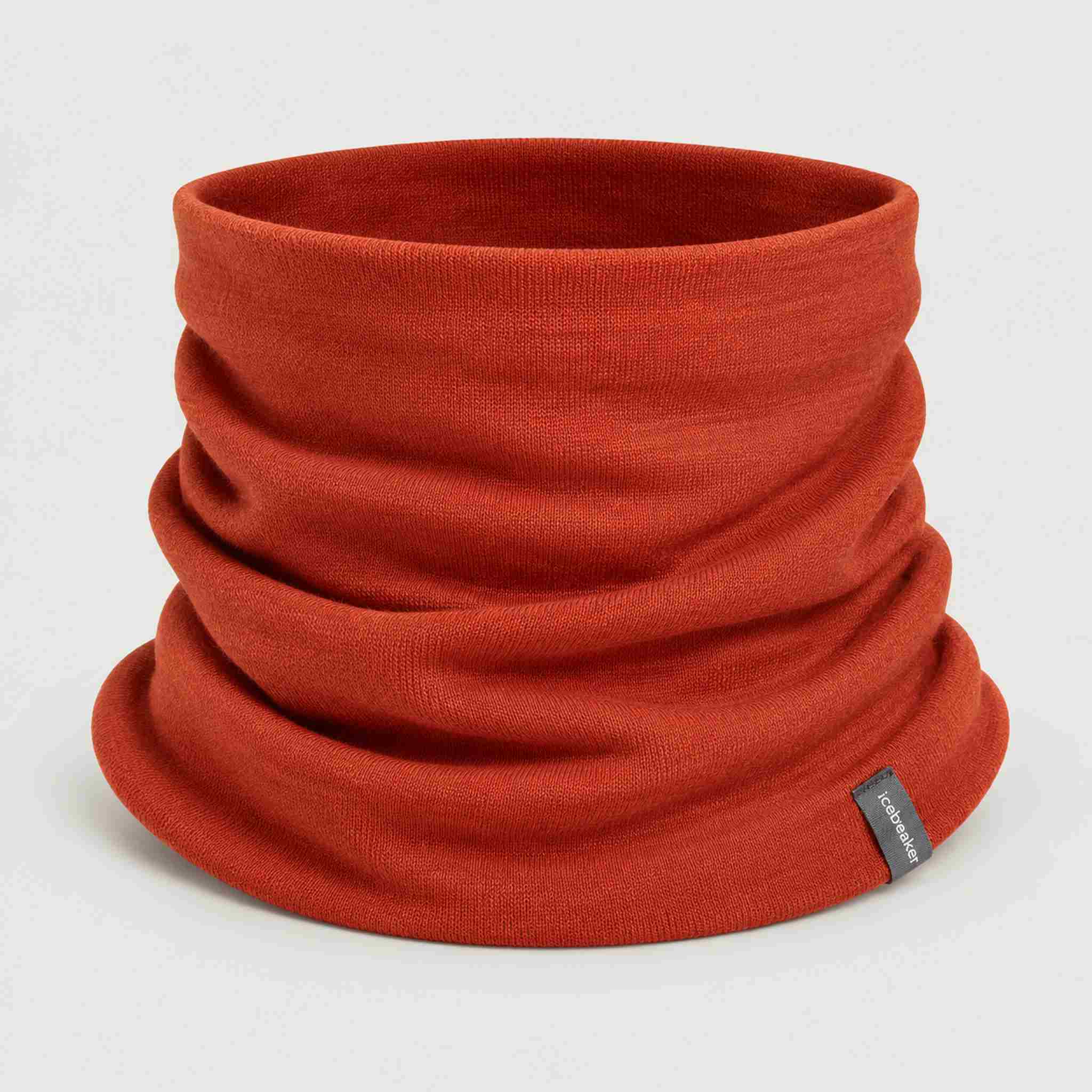 Icebreaker Oasis Neck Gaiter in Agate Red – front