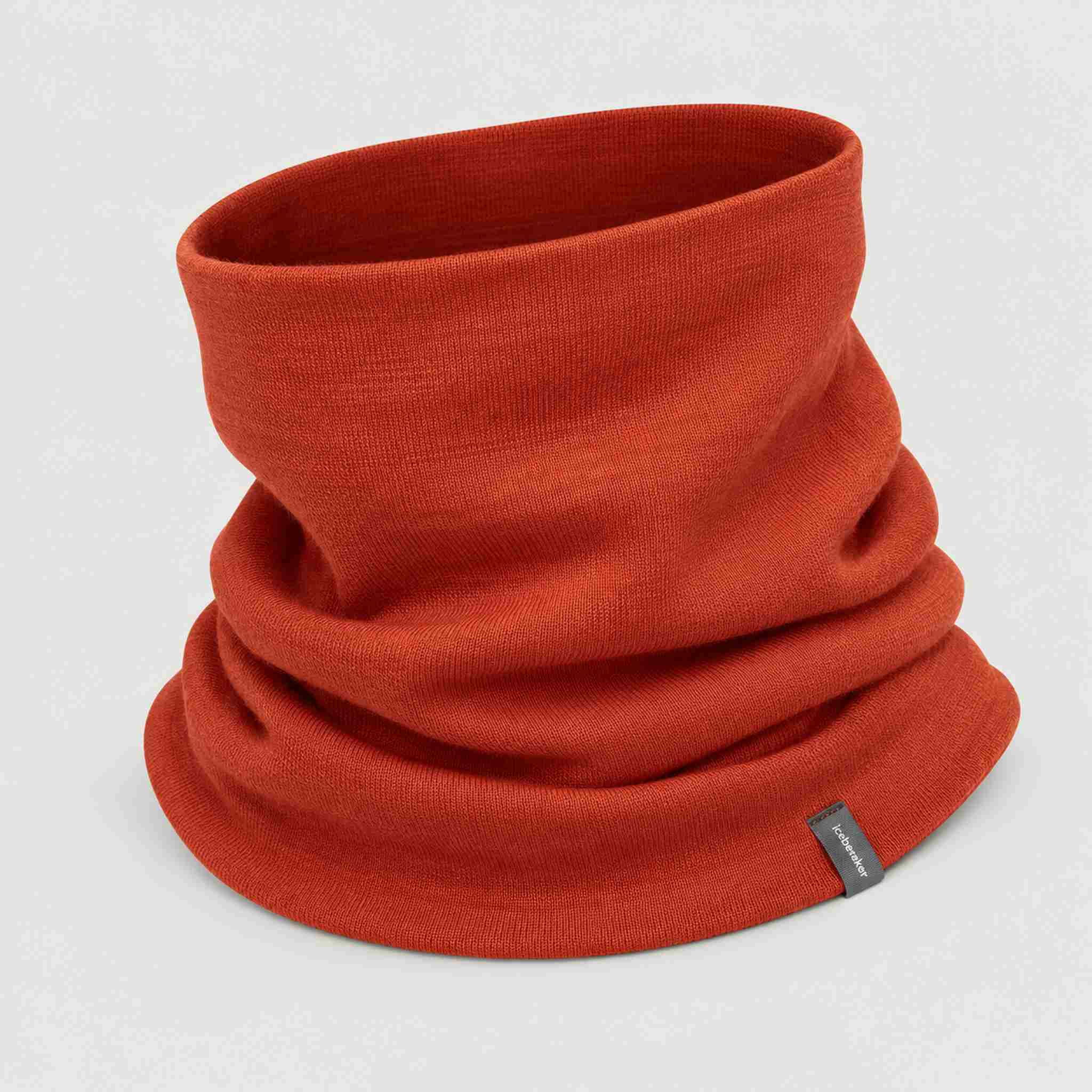 Icebreaker Oasis Neck Gaiter in Agate Red – side